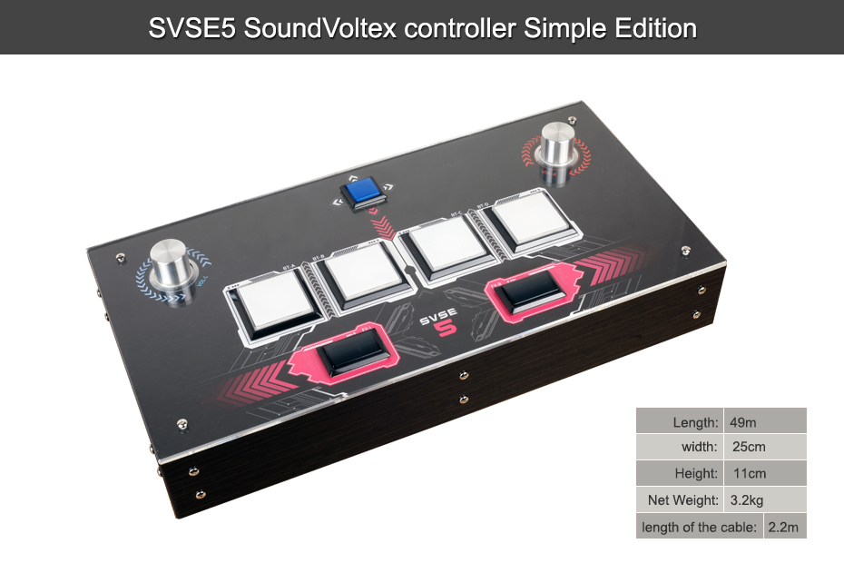 SOUNDVOLTEX DAOコントローラー SVSE5 ボルテコン SDVX-