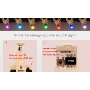 C33 guide for 7 color LED light changing color